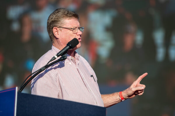 Mark speaks at Save America Rally.